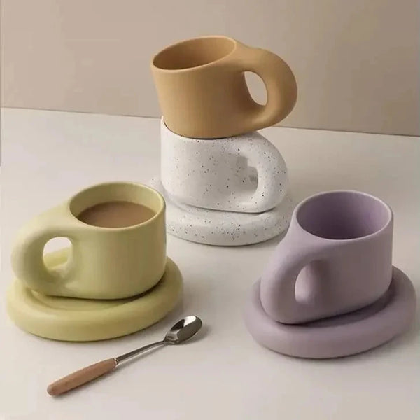 Chubby Mug & Saucer