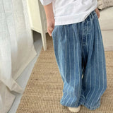 Stripe Wide Leg Jeans