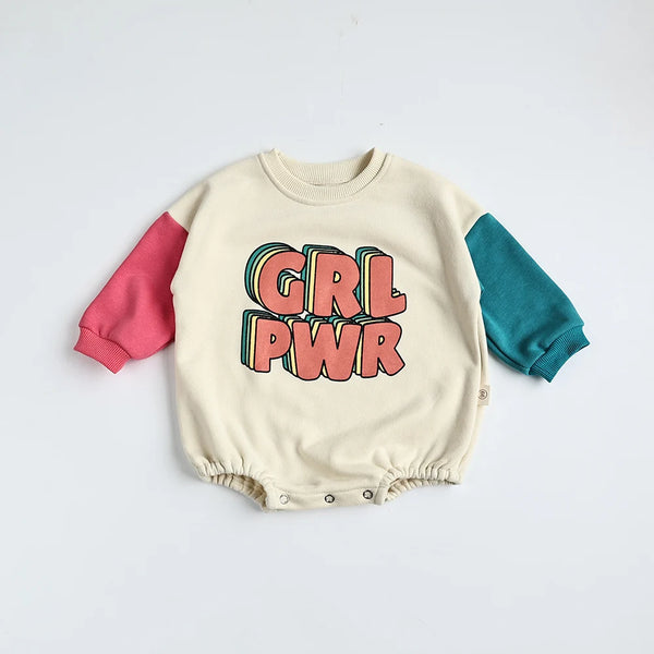 Girl Power Sweatshirt Bodysuit